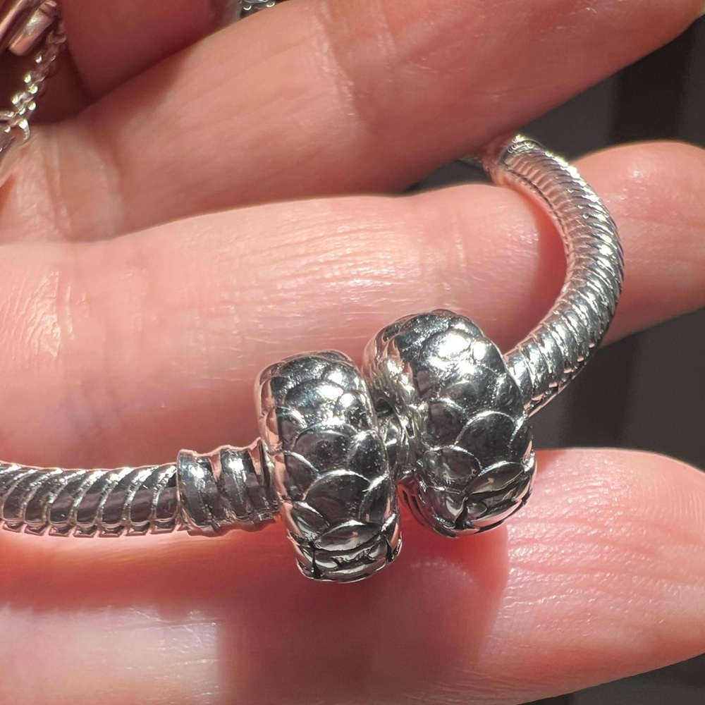 PAIR • Scales Clip Charms - S925 - Picture 4 of 11